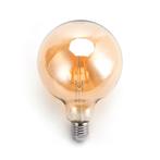 Globe gloeilamp G125 - E27 - amber glas | 8W=51W | flame fil, Huis en Inrichting, Lampen | Losse lampen, Nieuw, Verzenden