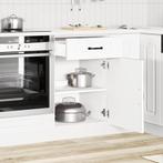 vidaXL Keuken onderkast Kalmar bewerkt hout wit, Huis en Inrichting, Keuken | Keukenelementen, Verzenden, Nieuw, Wit