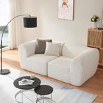 [en.casa] 2-Zitsbank Hurvas modulaire bank 216x108x76 cm crè, Verzenden, Nieuw