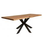 Live edge acacia boomstamtafels incl. spinpoot, Huis en Inrichting, Tafels | Eettafels, Ophalen of Verzenden, Nieuw, Overige houtsoorten