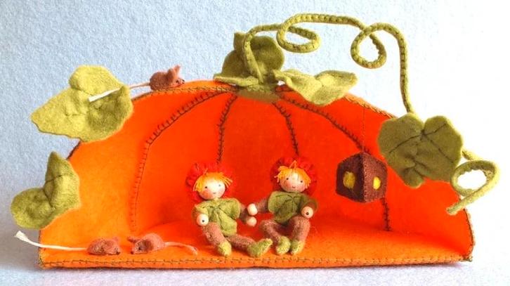 Atelier Pippilotta - Pompoenhuisje - DIY viltpakket, Kinderen en Baby's, Speelgoed | Overig