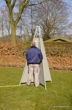 Inklapbare plaszuil &amp; plaskruis, Tuin en Terras, Overige Tuin en Terras, Nieuw, Ophalen of Verzenden