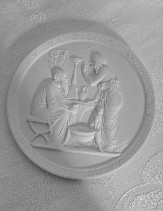 Royal Copenhagen - Wandbord (3) - Biscuit porselein -, Antiek en Kunst, Antiek | Boeken en Bijbels