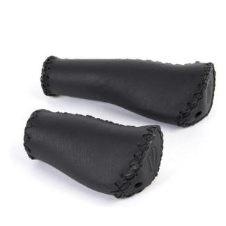 Handvatten | Velo | Handlz (13.5 cm, Leer, Zwart), Fietsen en Brommers, Fietsonderdelen, Nieuw, Verzenden