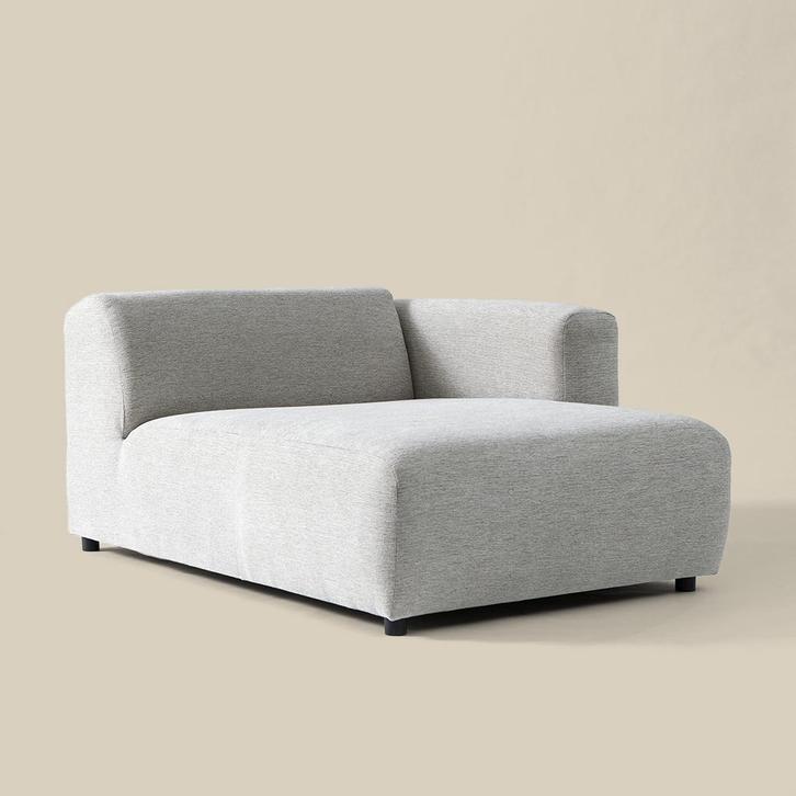 *WOONWINKEL* Divan 120 Arm Rechts - Grijsmix Ethan 501, Huis en Inrichting, Banken | Bankstellen, Nieuw, Verzenden