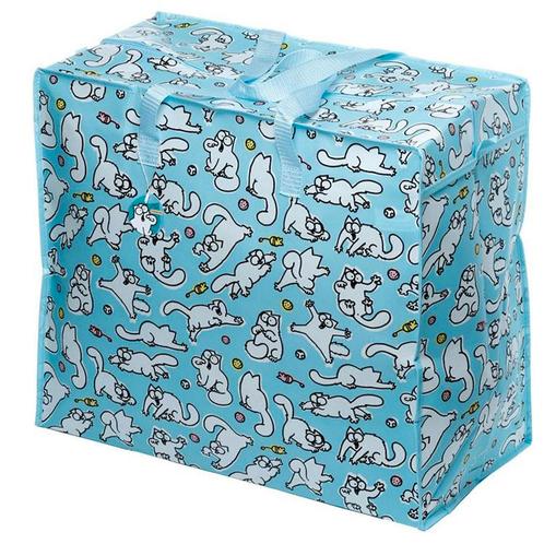 Grote Boodschappentas met rits Simons Cat Spelende Katten W, Sieraden, Tassen en Uiterlijk, Tassen | Damestassen, Nieuw, Ophalen of Verzenden