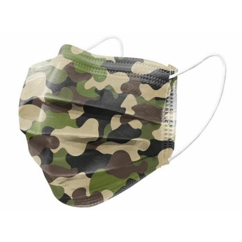 Benson Camouflage wegwerpmaskers - 3-laags - 5 stuks - co..., Doe-het-zelf en Verbouw, Gereedschap | Handgereedschap, Nieuw, Ophalen of Verzenden