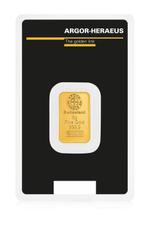 5 gram - Goud .999 - Argor-Heraeus - Verzegeld en met, Postzegels en Munten, Edelmetalen en Baren