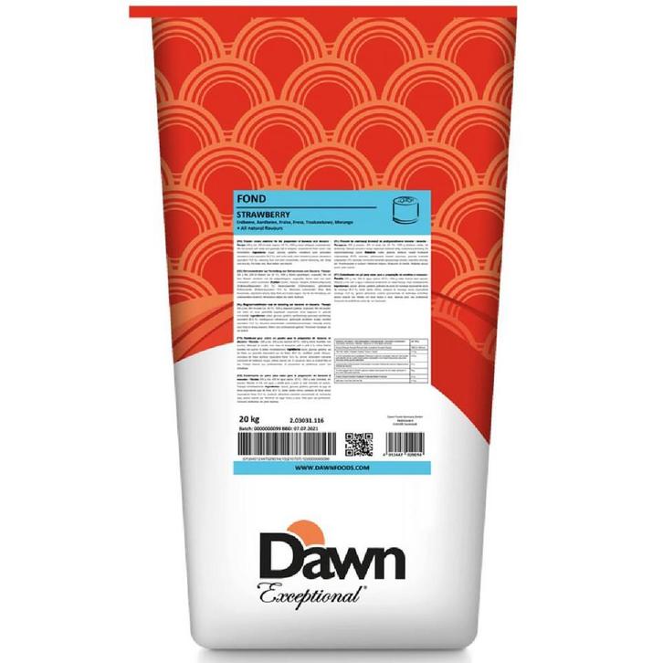 Dawn Fond Aardbei Bavarois 20kg, Hobby en Vrije tijd, Taarten en Cupcakes maken, Nieuw, Verzenden