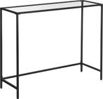 Bijzettafel - dressoir - 100x80 cm - metaal met glas -, Huis en Inrichting, Kasten | Dressoirs, Verzenden, Nieuw