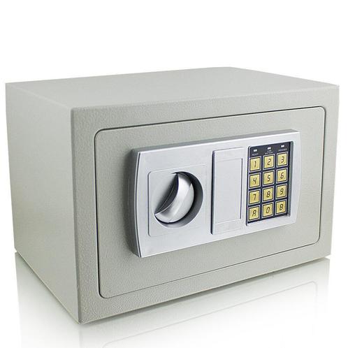 Elektronische wandkluis - 310 x 200 x 220 mm - Lichtgrijs -, Huis en Inrichting, Brandblussers en Brandkasten, Nieuw, Verzenden