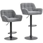 Barkrukken 2-delig Retro-Design In Hoogte Verstelbaar Vlies-, Huis en Inrichting, Barkrukken, Verzenden, Nieuw
