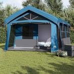 vidaXL Tenten met dak Blauw 620 x 322 x 240 cm Polyester, Caravans en Kamperen, Verzenden, Nieuw