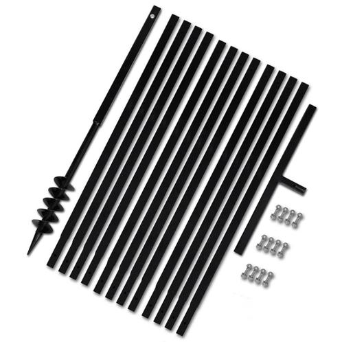 vidaXL Grondboor 80 mm met 13 m verlengstuk Staal, Tuin en Terras, Hand-tuingereedschap, Nieuw, Verzenden