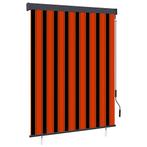 vidaXL Rolgordijn voor buiten 140x250 cm oranje en bruin, Huis en Inrichting, Verzenden, Nieuw