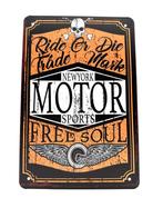 Metalen Wandbord - Ride or Die - New York - Motor Sports, Ophalen of Verzenden, Nieuw