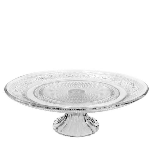 Glazen taartplateau op voet taartschaal etagere ø23xh8cm, Hobby en Vrije tijd, Knutselen, Nieuw, Ophalen of Verzenden
