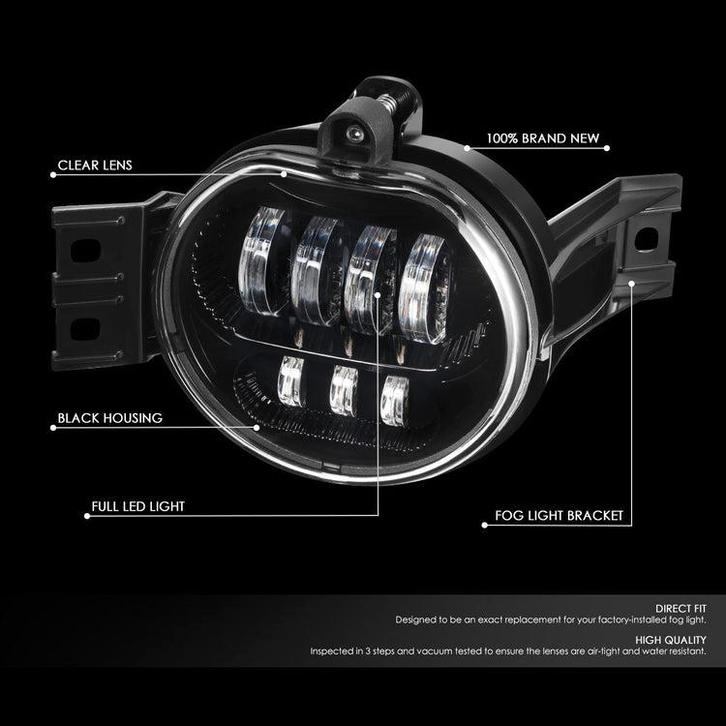 SK-Import Mistlampen LED Black Housing Dodge Ram, Auto-onderdelen, Verlichting, Nieuw, Dodge, Ophalen of Verzenden