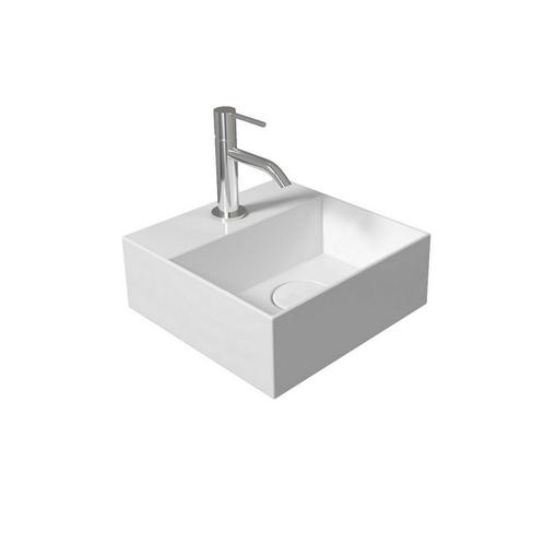 Fontein Salenzi Spy 30x30 cm Mat Wit (inclusief bijpassende, Doe-het-zelf en Verbouw, Sanitair, Overige typen, Nieuw, Ophalen of Verzenden