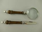 Briefopener (2) - Hout, vernikkeld, Antiek en Kunst, Curiosa en Brocante