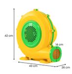 2dekans | Coast Elektrische Luchtblazer 950W – Geel – 42 x, Ophalen of Verzenden, Zo goed als nieuw