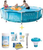 Intex Zwembad  Metal Frame  Strandzijde  305 x 76 cm, Verzenden, 80 tot 120 cm, Rond, Opzetzwembad