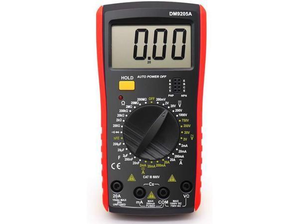 Veiling - DM9205A Digitale Multimeter AC/DC Professionele, Doe-het-zelf en Verbouw, Meetapparatuur, Nieuw