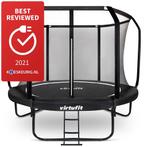 VirtuFit Premium Trampoline met Veiligheidsnet - Zwart - 251, Verzenden, Nieuw