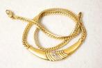 Choker halsketting - 18 karaat Geel goud Diamant