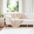 vidaXL Neppels Konijnenbont Deken 4 pcs Beige 130 x 150 cm, Verzenden, Nieuw, Beige