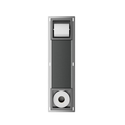 Inbouw toiletrolhouder-reserverolhouder gun metal zonder, Doe-het-zelf en Verbouw, Sanitair, Verzenden