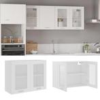 vidaXL Hangkast Lyon 80x31x60 cm bewerkt hout wit, Huis en Inrichting, Keuken | Keukenelementen, Verzenden, Nieuw, Wit