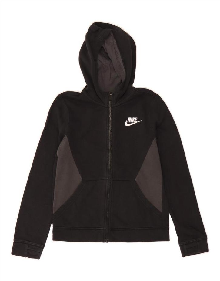 NIKE Boys Zip Hoodie Sweater 10-11 Years Medium Black, Kleding | Heren, Truien en Vesten, Verzenden