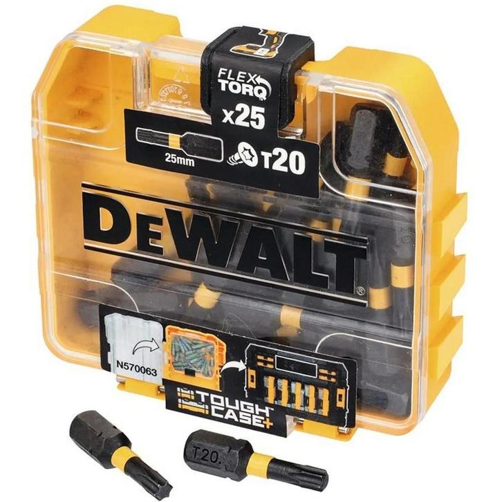 DT70557T Impact Torsion TicTac Schroefbits T20 25 stuks, Doe-het-zelf en Verbouw, Gereedschap | Handgereedschap