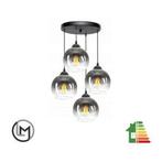 Hanglamp – Industrieel 4-Lichts Fade, Nieuw, Verzenden, Glas