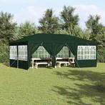 vidaXL Partytent met 10 Zijkanten Groen 6x4 m PE, Verzenden, Nieuw, Partytent