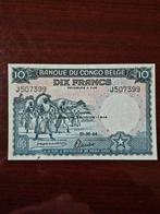 Belgisch-Congo. - 10 francs 1944 - Pick 14D (Zonder