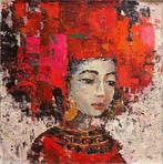 Nguyen Robert (1958) - Ruby 100 X 100  Livraison gratuite, Antiek en Kunst