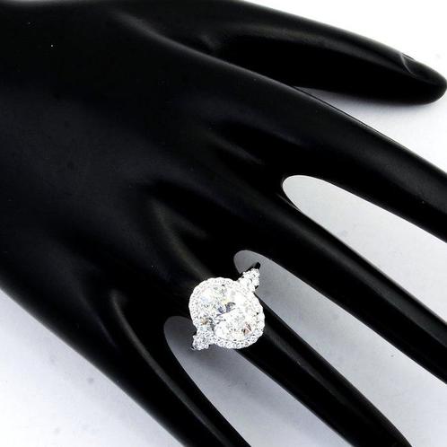 Zonder Minimumprijs - Ring - 14 karaat Witgoud - 3.31ct. tw., Sieraden, Tassen en Uiterlijk, Ringen