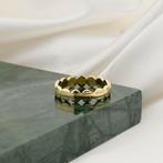 Gouden fantasie ring (gouden ring, geelgoud, damesring), Sieraden, Tassen en Uiterlijk, Ringen, 18 tot 19, Gebruikt, Overige kleuren