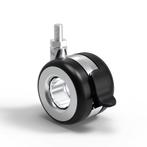 Zwenkwielen set van 4 - Met schroefdraad - 60mm - FLEXISPOT, Verzenden, Zo goed als nieuw