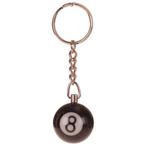 Sleutelhanger - Poolbiljart 8-Ball 3D - Zwart - 2,5cm NIEUW, Ophalen of Verzenden, Nieuw