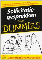 Sollicitatiegesprekken voor Dummies / Voor Dummies, Verzenden, Zo goed als nieuw, J. Lain Kennedy