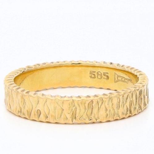 Ring - 14 karaat Geel goud, Sieraden, Tassen en Uiterlijk, Ringen
