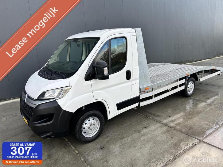 Citroën Jumper bestel 35 2.0 BlueHDi Oprijwagen, Auto's, Bestelauto's, Onderhoudsboekje, Lease, Zwart, Handgeschakeld, Wit, Citroën