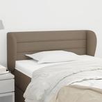 vidaXL Hoofdbord met randen 93x23x78/88 cm stof taupe, Huis en Inrichting, Slaapkamer | Bedden, Verzenden, Nieuw, Stof