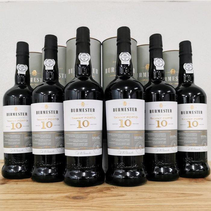 Burmester - 10 years old Tawny - Douro - 6 Flessen (0.75, Verzamelen, Wijnen