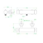 Douchethermostaatkraan IVY Concord Opbouw Cooltouch RVS316, Ophalen of Verzenden, Nieuw