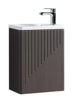 Toiletmeubel Faro 40 x 22 cm Bruin Eiken Fonteinmeubel, Verzenden, Nieuw, Wastafel