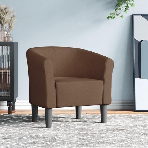 vidaXL Kuipstoel stof bruin, Huis en Inrichting, Fauteuils, Nieuw, Verzenden